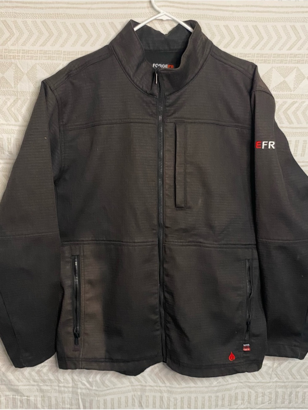 Forge FR Men's Black Work Jacket - Full Zip